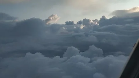 Flying through clouds Stock Footage 132216732