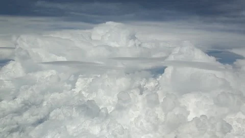 Flying through clouds Stock Footage 132218423