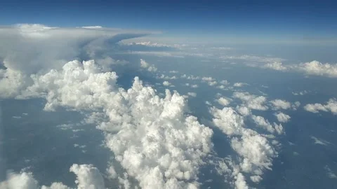 Flying through clouds Stock Footage 132556335