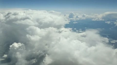 Flying through clouds Stock Footage 132565981