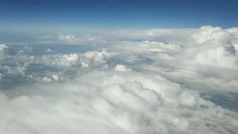 Flying through clouds Stock Footage 132842222