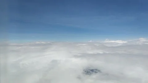 Flying through clouds Stock Footage 133138736