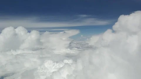 Flying through clouds Stock Footage 133138797