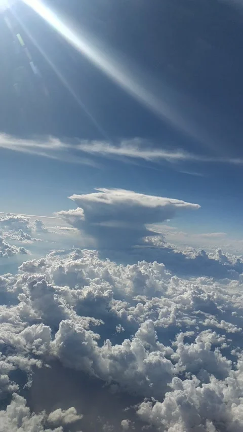 Flying through clouds Stock Footage 133139131