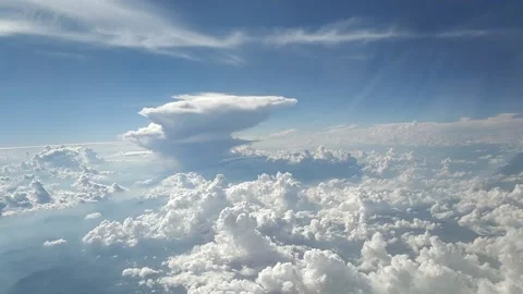 Flying through clouds Stock Footage 133139150