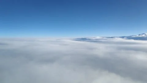 Flying through clouds Stock Footage 134495996