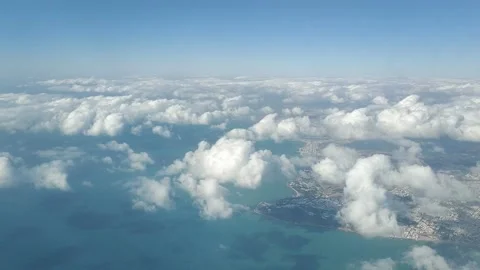 Flying through clouds Stock Footage 134496193