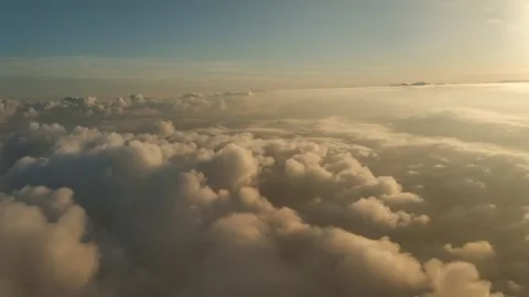 Flying through clouds Stock Footage 136251769