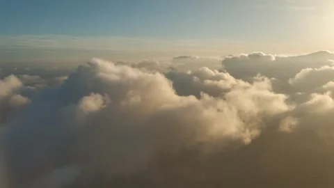 Flying through clouds Stock Footage 136252483