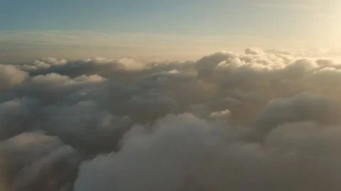 Flying through clouds Stock Footage 136252806