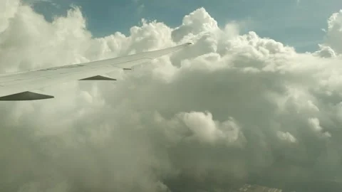 Flying through clouds Stock Footage 136252833