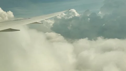 Flying through clouds Stock Footage 136252897