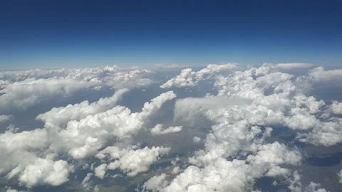 Flying through clouds Stock Footage 136254989