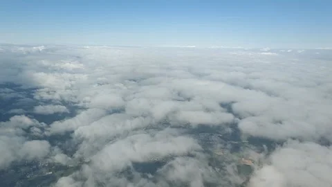 Flying through clouds Stock Footage 136260625