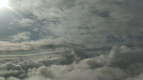 Flying through clouds Stock Footage 136261917