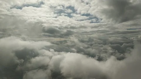 Flying through clouds Stock Footage 136262036