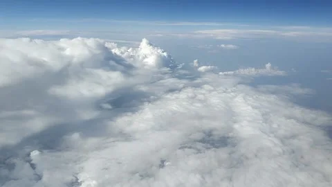 Flying through clouds Stock Footage 137062489