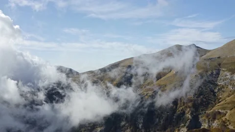 Flying through clouds. Stock Footage 142737896