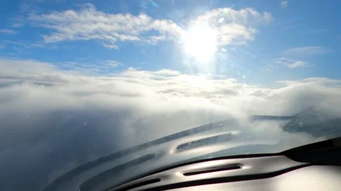 Flying through the clouds Stock Footage 154176529