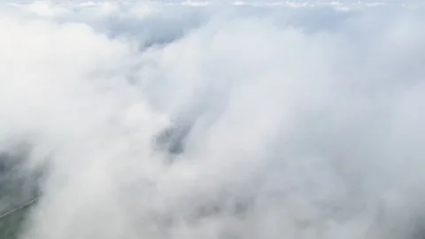 Flying through the clouds Stock Footage