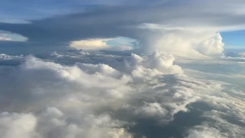 Flying through clouds 스톡 동영상 300713596