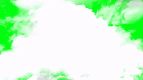 Flying Up Through The Clouds on a Green Screen Background Video stock 22784379