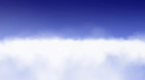 Flying Through The Clouds High Up In The Air Seamless Loop Stock-Footage 58783400