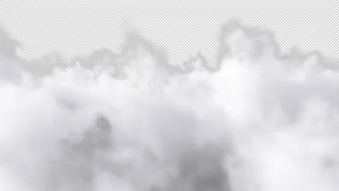 Flying Through the Clouds isolated on black with Alpha Channel. Video stock 202050237