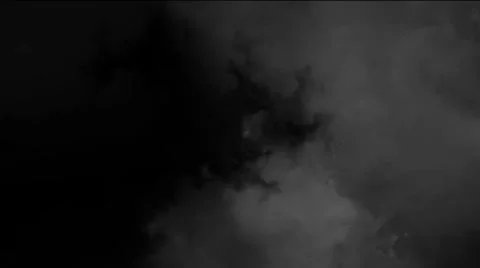 Flying Through Clouds At Night, Loopable Stock Footage 8761949