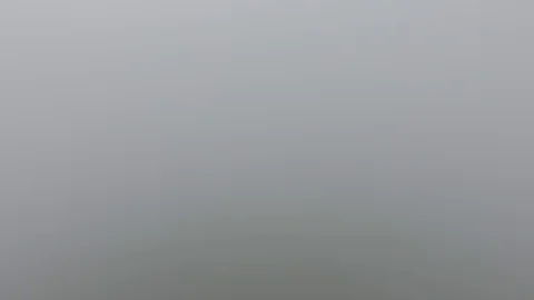 Flying through the clouds over the beautiful autumn mountain River. Ural, Russia Stock Footage 93642532