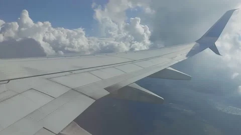 Flying through the clouds over cancun Stock Footage 218230771