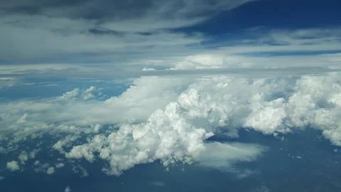 Flying through clouds Stock Photos