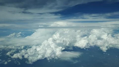 Flying through clouds Stock Photos