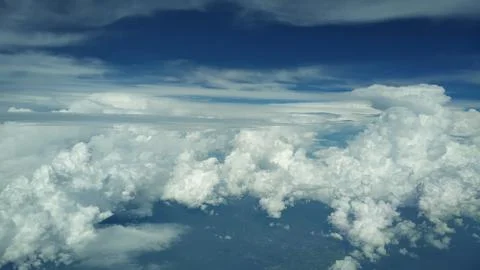 Flying through clouds Stock Photos