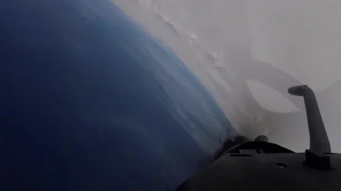 Flying Through the Clouds - Rafale French Pilot 005 Video stock 166444866