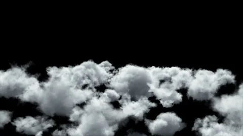 Flying through the clouds. Slow motion. 3D Render. Stock Footage 107388681