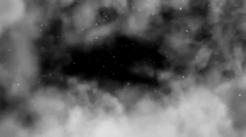 Flying Through the Clouds on a Starry night Stock Footage 34614036