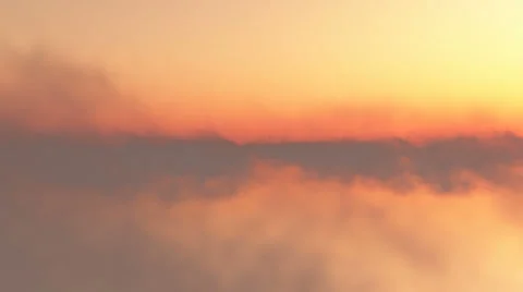 Flying through clouds sunset HD Stock Footage 33700593