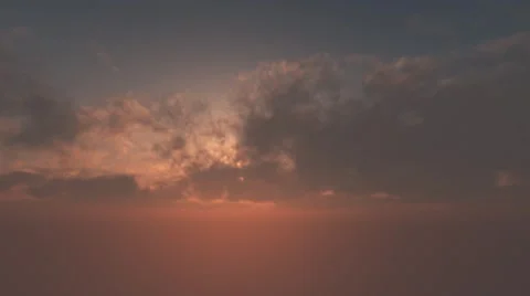 Flying up through the clouds towards the sun Vídeos de archivo 5297349