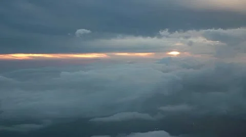 Flying through Cloudscape Stock Footage 10742345