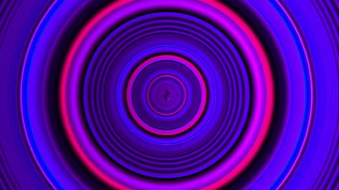 Flying through colorful pulsing abstract glowing circle. Speed, loop able b.. Stock-Footage