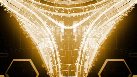 Flying through a complex and technological complex 스톡 동영상 94777690