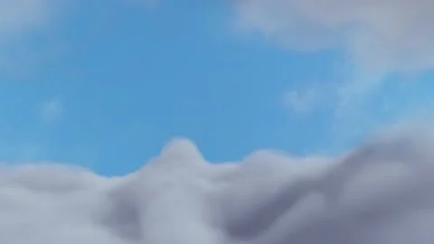 Flying through the cumulus cloud masses Stock Footage 136504546