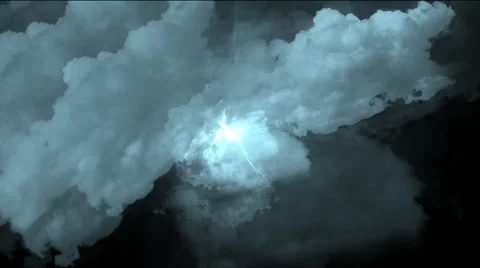 Flying Through the cumulus clouds Stock-Footage 44123917