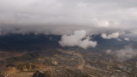 Flying Through Cumulus Thunderstorm Clouds 3 Stock Footage 125282414