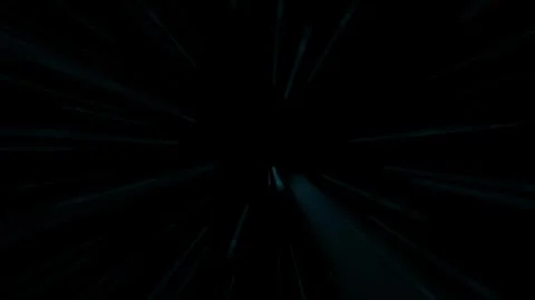 Flying through a dark abstract light speed tunnel Stock Footage 317548658