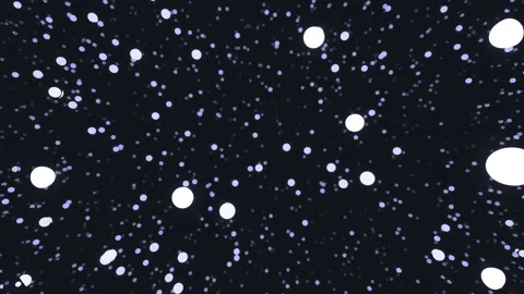 Flying Through Deep Mass Matter Random Balls Atoms Stock Footage 143910595