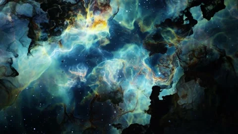 Flying Through Deep Space Stars And Nebula. Realistic 3d animation Stock Footage 237365347