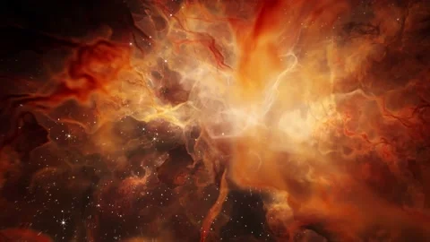 Flying Through Deep Space Stars And Nebula. Realistic 3d animation Stock Footage 237365490