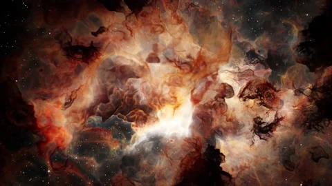 Flying Through Deep Space Stars And Nebula. Realistic 3d animation Stock Footage 237365560